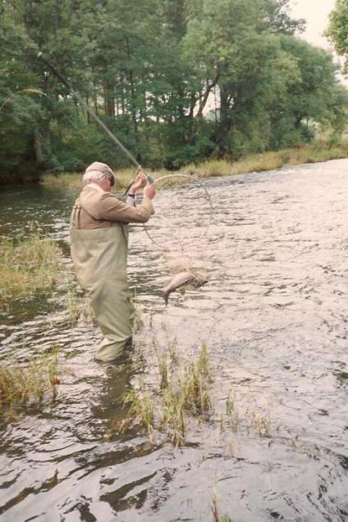 Fishing on the Cwm Rybyn beat