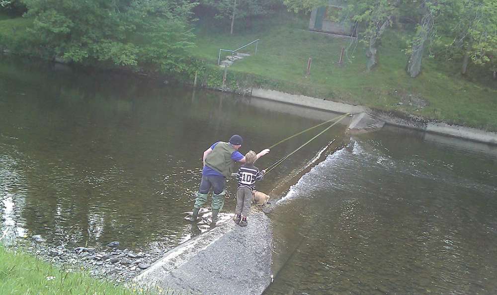 Fishing on the Hendre beat